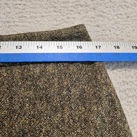 Club Monaco Brown Tweed Pencil Skirt Wool Silk Blend Sz 8 Dark Academia - Picture 3 of 12